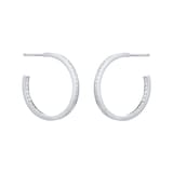 Mappin & Webb Libretto 18ct White Gold 0.45cttw Diamond Hoop Earrings