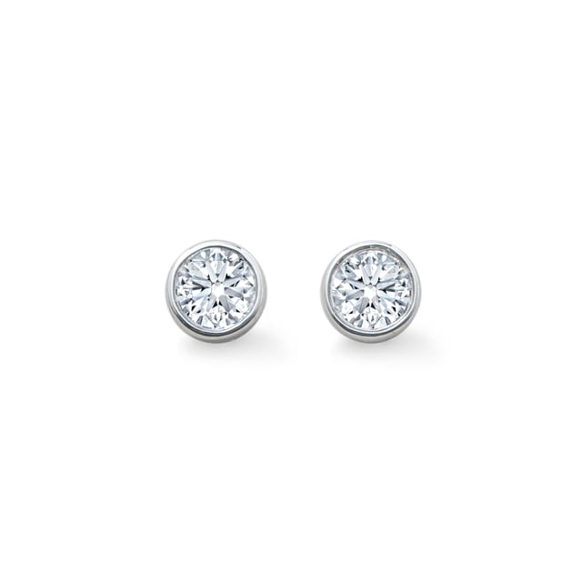 Mappin & Webb Gossamer 18ct White Gold 0.15cttw Diamond Stud Earrings