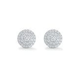 Mappin & Webb Fonteyn 18ct White Gold 0.75cttw Diamond Double Stud Earrings