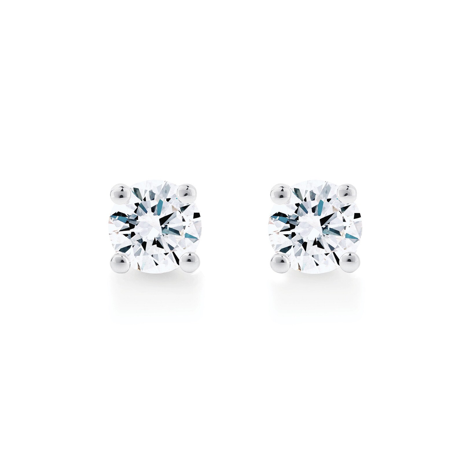 Mappin & Webb Libretto 18ct White Gold 0.80ct Diamond Stud Earrings