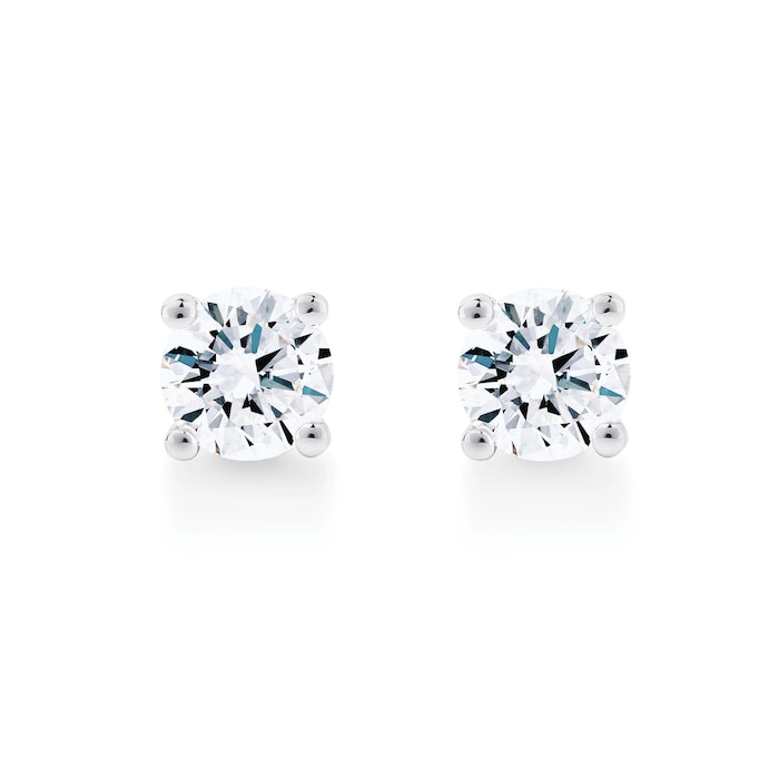 Mappin & Webb Libretto 18ct White Gold 1.00ct Diamond Stud Earrings