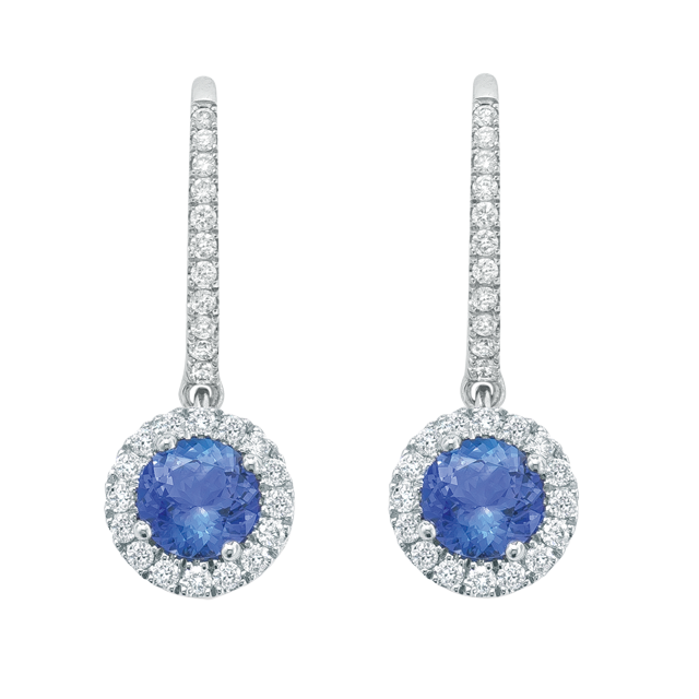 Tiffany & Co. Platinum Tanzanite & Diamond Paper Flowers Earrings - 950  Platinum Drop, Earrings - TIF197774 | The RealReal