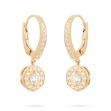 Mappin & Webb Fonteyn 18ct Yellow Gold 0.65cttw Diamond Halo Carriage Earrings