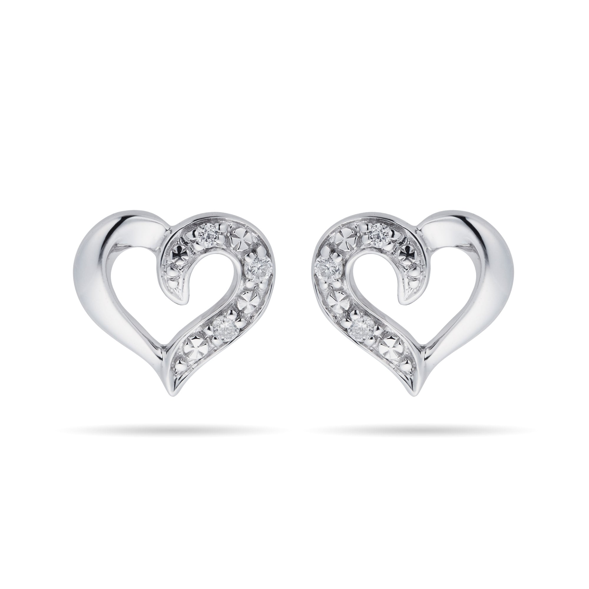 14k White Gold Genuine 1.19 Cttw Round Brilliant Cut Diamond Cluster Stud  Earrings – Exeter Jewelers