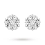 Goldsmiths 9ct White Gold 0.10ct Diamond Cluster Stud Earrings