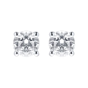 Goldsmiths 9ct White Gold 0.50ct Brilliant Cut Stud Earrings