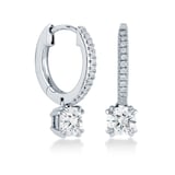 Mappin & Webb Platinum 1.10 Carat Total Weight Diamond Drop Earrings
