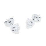 Goldsmiths 9ct White Gold 0.25ct Diamond Tension Set Earrings