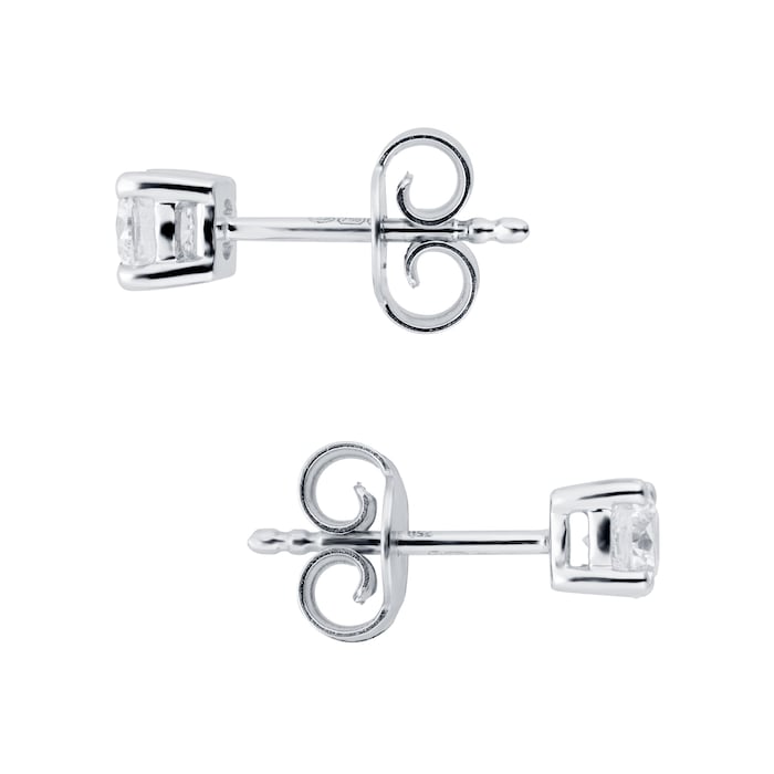 Mappin & Webb Libretto 18ct White Gold 0.50cttw Diamond Stud Earrings