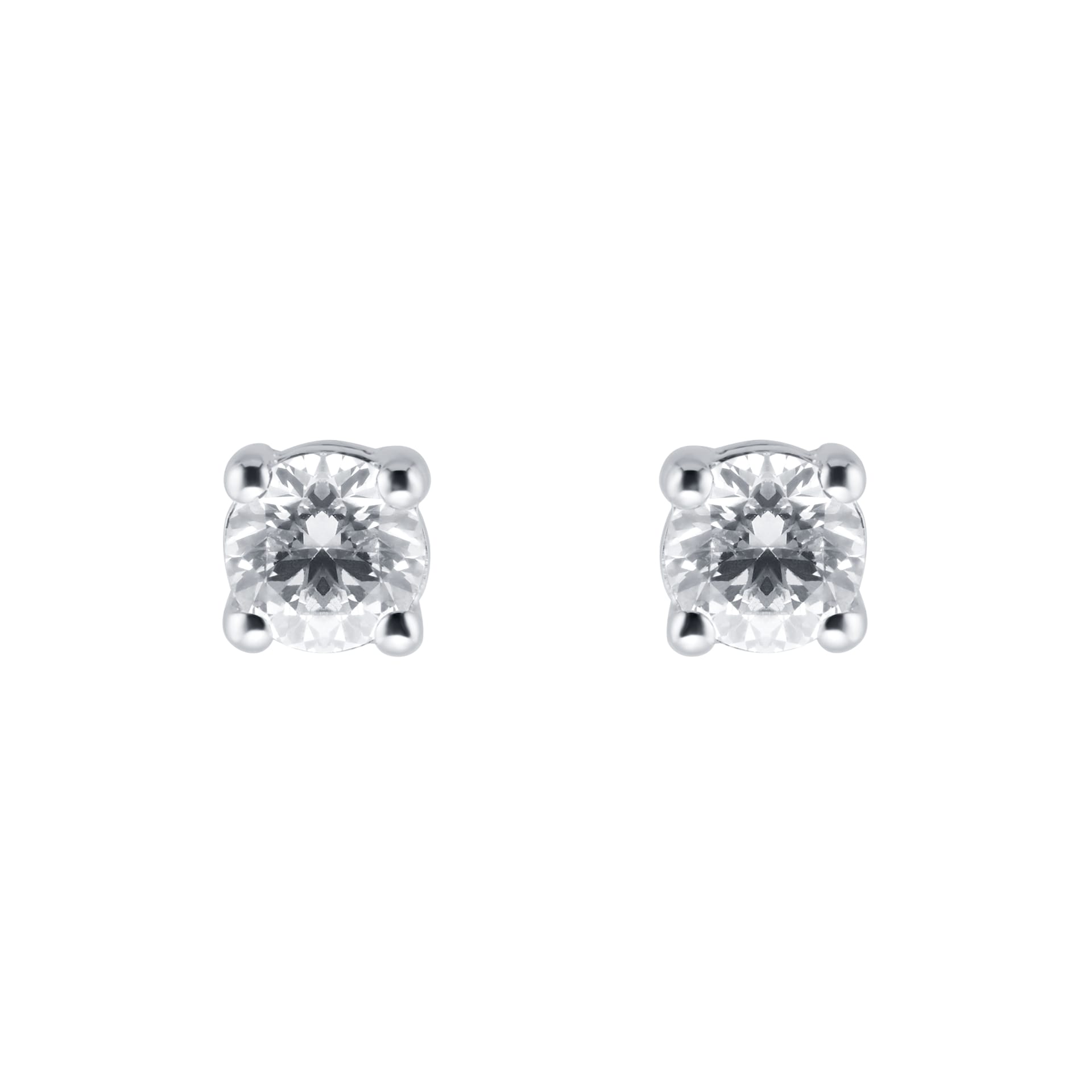 Mappin & Webb Libretto 18ct White Gold 1.00ct Diamond Stud Earrings