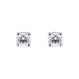Mappin & Webb Libretto 18ct White Gold 1.00ct Diamond Stud Earrings