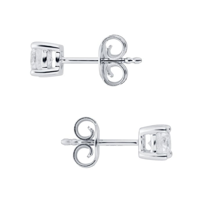 Mappin & Webb Libretto 18ct White Gold 1.00ct Diamond Stud Earrings