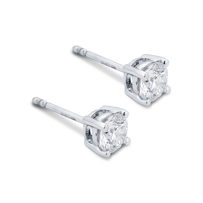 Mappin & Webb Libretto 18ct White Gold 1.00ct Diamond Stud Earrings