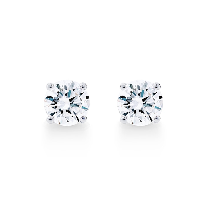 Mappin & Webb Libretto 18ct White Gold 2.00ct Diamond Stud Earrings