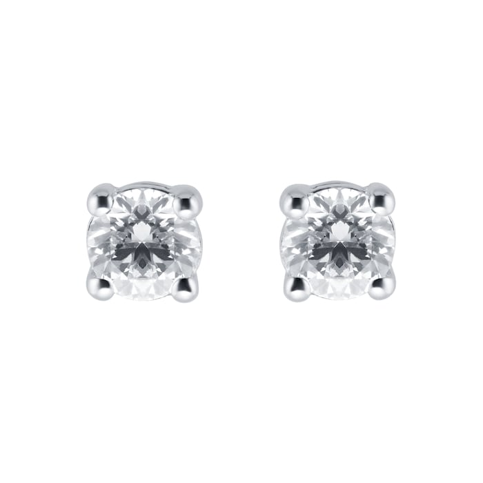 Mappin & Webb Libretto 18ct White Gold 0.30ct Diamond Stud Earrings