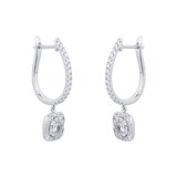 Mappin & Webb Masquerade 18ct White Gold 0.84cttw Diamond Drop Earrings