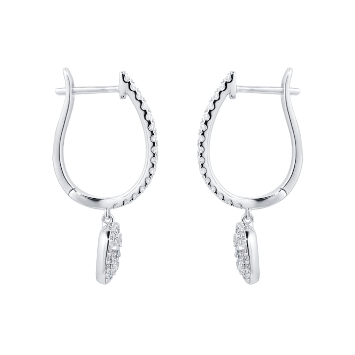 Mappin & Webb Masquerade 18ct White Gold 0.84cttw Diamond Drop Earrings