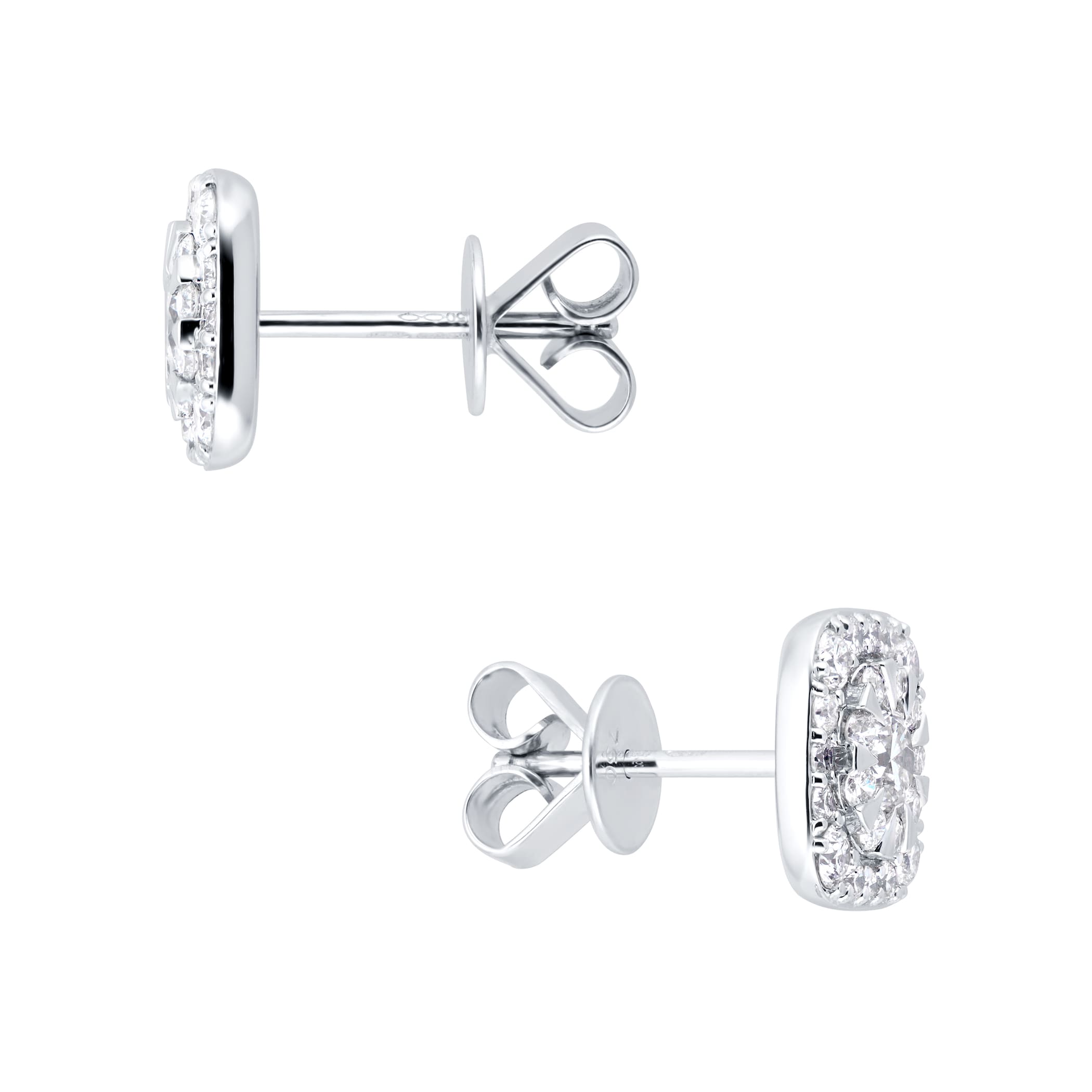 Mappin & Webb Masquerade 18ct White Gold 0.97cttw Diamond Stud Earrings Mappin & Webb Masquerade 18ct White Gold 0.97cttw Diamond Stud Earrings