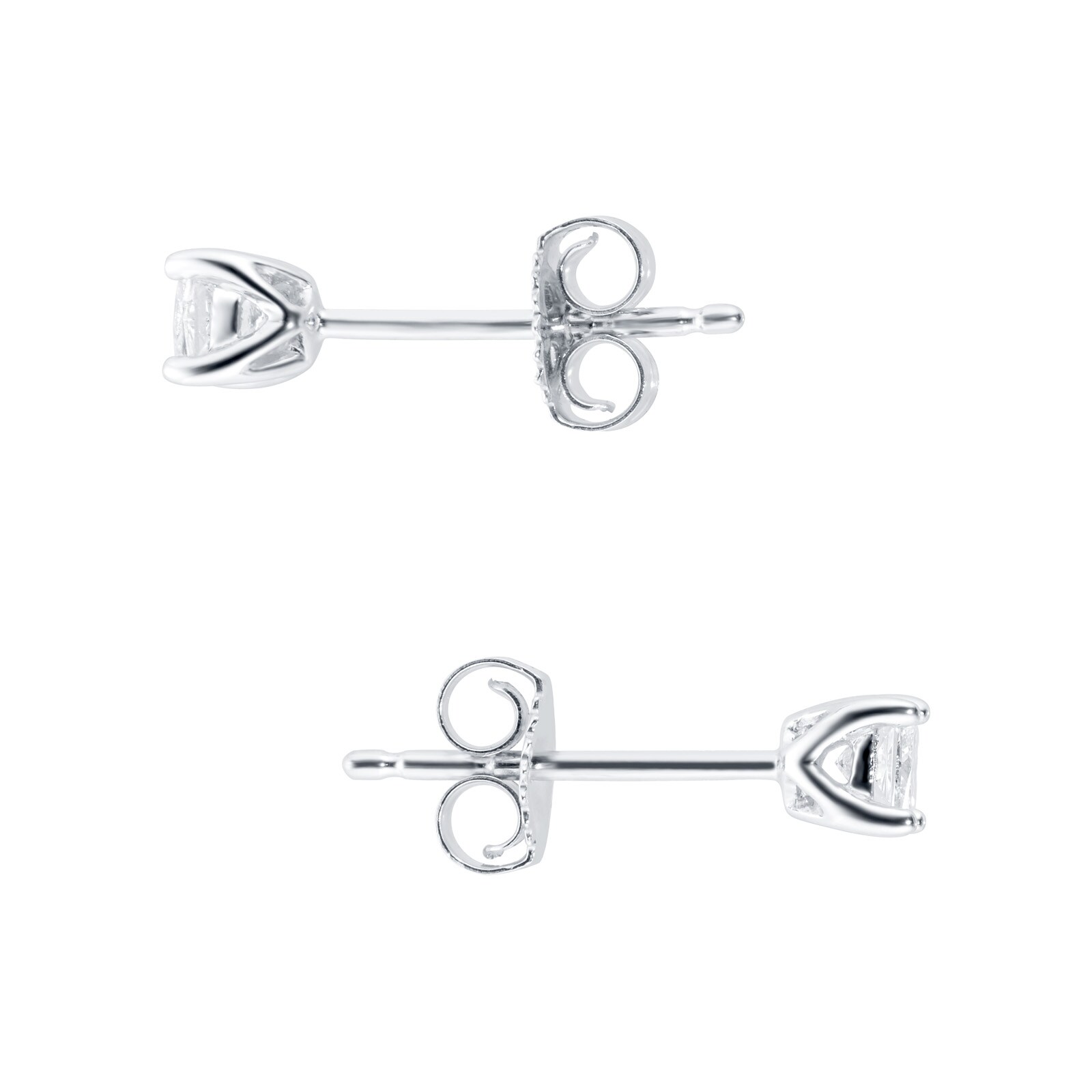 Goldsmiths 9ct White Gold 0.25ct 4 Claw Goldsmiths Brightest Diamond Earrings Goldsmiths 9ct White Gold 0.25ct 4 Claw Goldsmiths Brightest Diamond Earrings