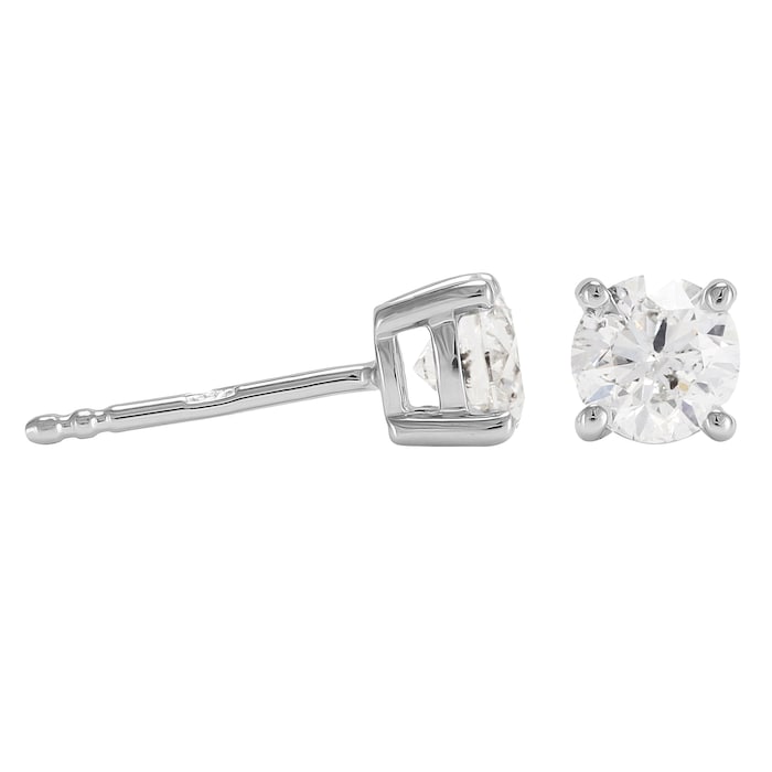 Mappin & Webb 18ct White Gold 1.00ct Brilliant Cut Stud Earrings