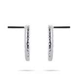 Goldsmiths 9ct White Gold 0.35cttw Claw Set Oval Drop Earrings