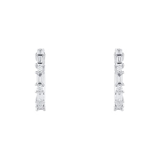 Mappin & Webb Renee 18ct White Gold 0.39cttw Diamond Hoop Earrings