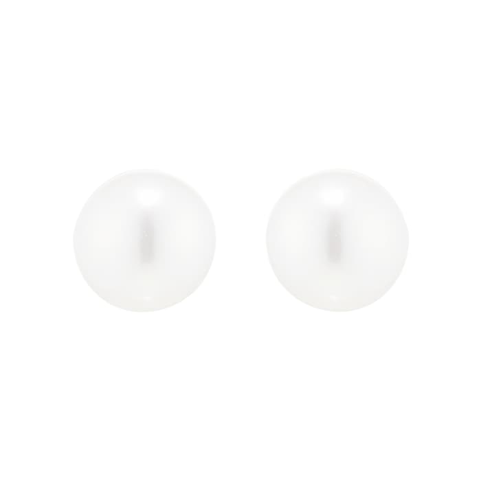 Mappin & Webb 18ct White Gold 6mm Freshwater Pearl Stud Earrings