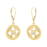 Mappin & Webb Empress 18ct Yellow Gold 0.17cttw Diamond Drop Earrings