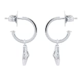Mappin & Webb Empress 18ct White Gold 0.64cttw Diamond Sleeper Earrings