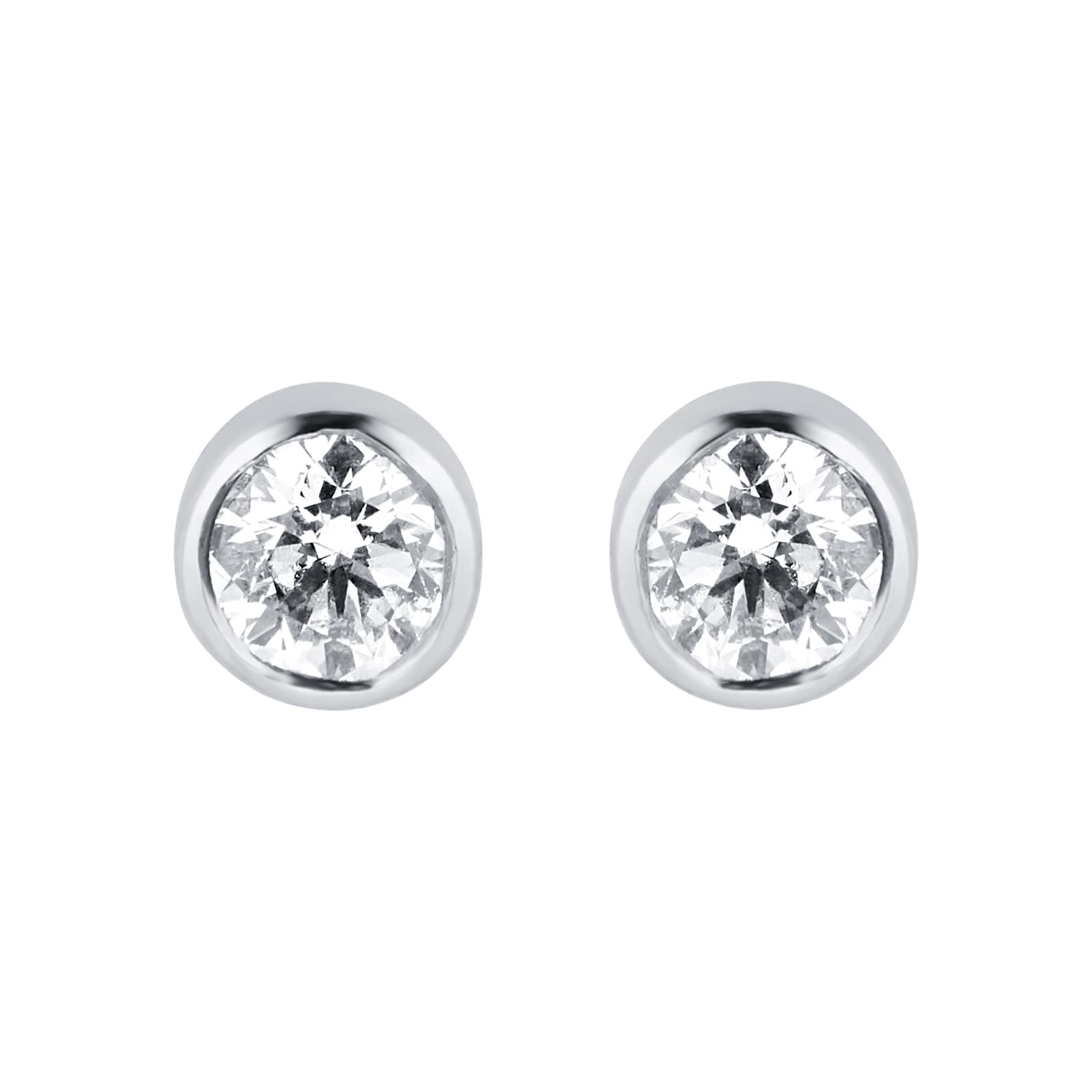 Mappin & Webb Gossamer 18ct White Gold 0.33cttw Diamond Stud Earrings