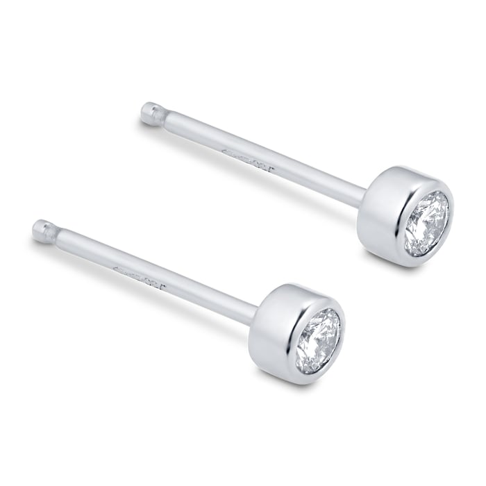 Mappin & Webb Gossamer 18ct White Gold 0.33cttw Diamond Stud Earrings