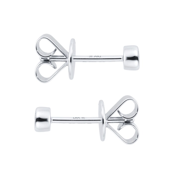 Mappin & Webb Gossamer 18ct White Gold 0.15cttw Brilliant Cut Diamond Stud Earrings