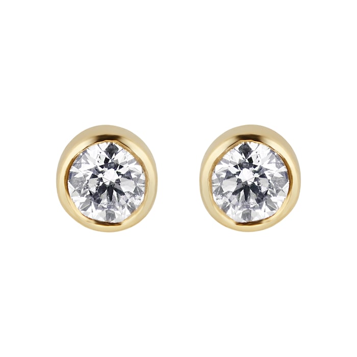 Mappin & Webb Gossamer 18ct Yellow Gold 0.15cttw Diamond Stud Earrings