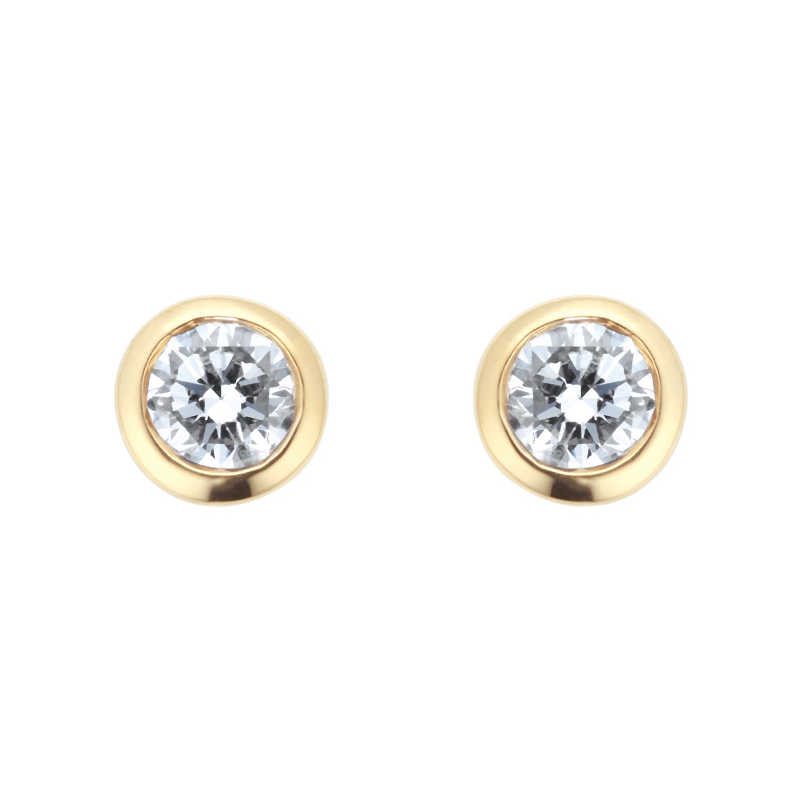Gossamer 18ct Yellow Gold 0.33cttw Diamond Stud Earrings