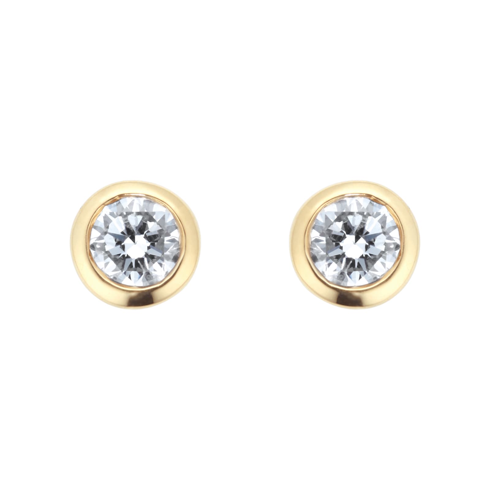 Mappin & Webb Gossamer 18ct Yellow Gold 0.33cttw Diamond Stud Earrings