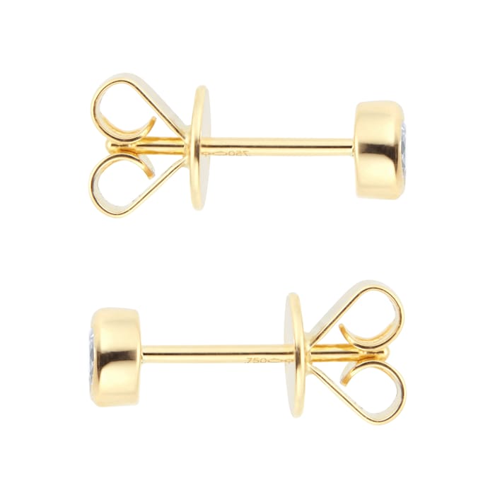 Mappin & Webb Gossamer 18ct Yellow Gold 0.33cttw Diamond Stud Earrings