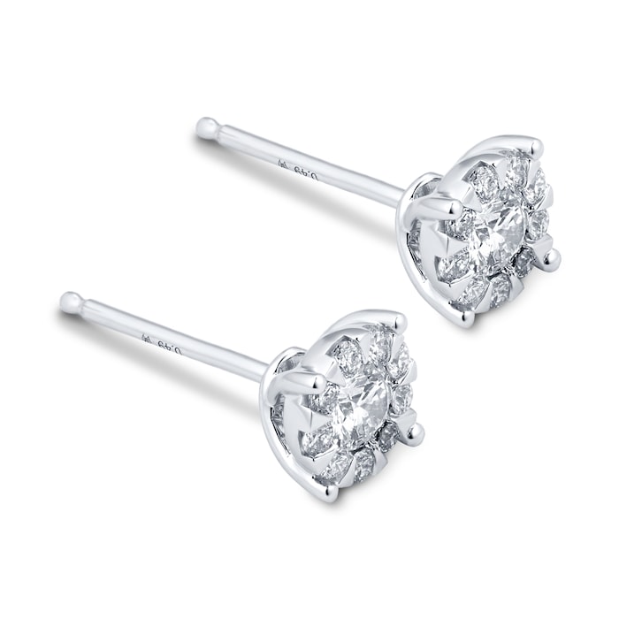 Mappin & Webb Brilliant Cut 0.49ct Solitaire Style Studs