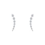Mappin & Webb 18ct White Gold 1.22ct Diamond Drop Earrings