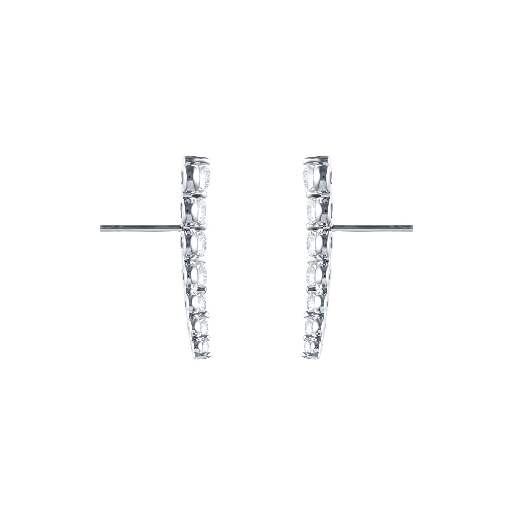 Mappin & Webb 18ct White Gold 1.22ct Diamond Drop Earrings Mappin & Webb 18ct White Gold 1.22ct Diamond Drop Earrings