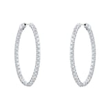 Mappin & Webb 18ct White Gold 3.78ct Diamond Large Hoop Earrings