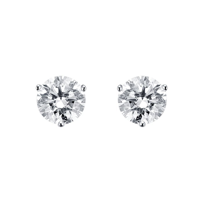 Mappin & Webb Platinum 2.01ct Diamond Stud Earrings