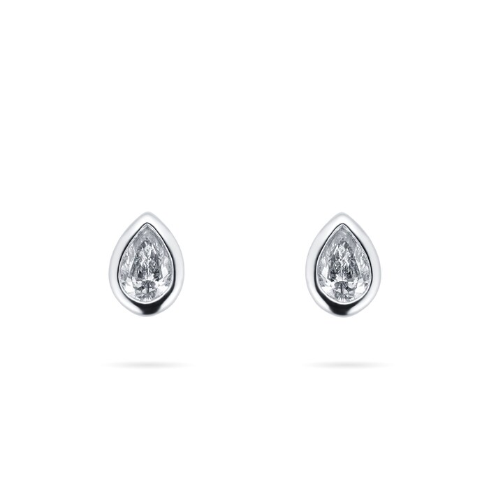 Goldsmiths 9ct White Gold 0.15cttw Stud Earrings