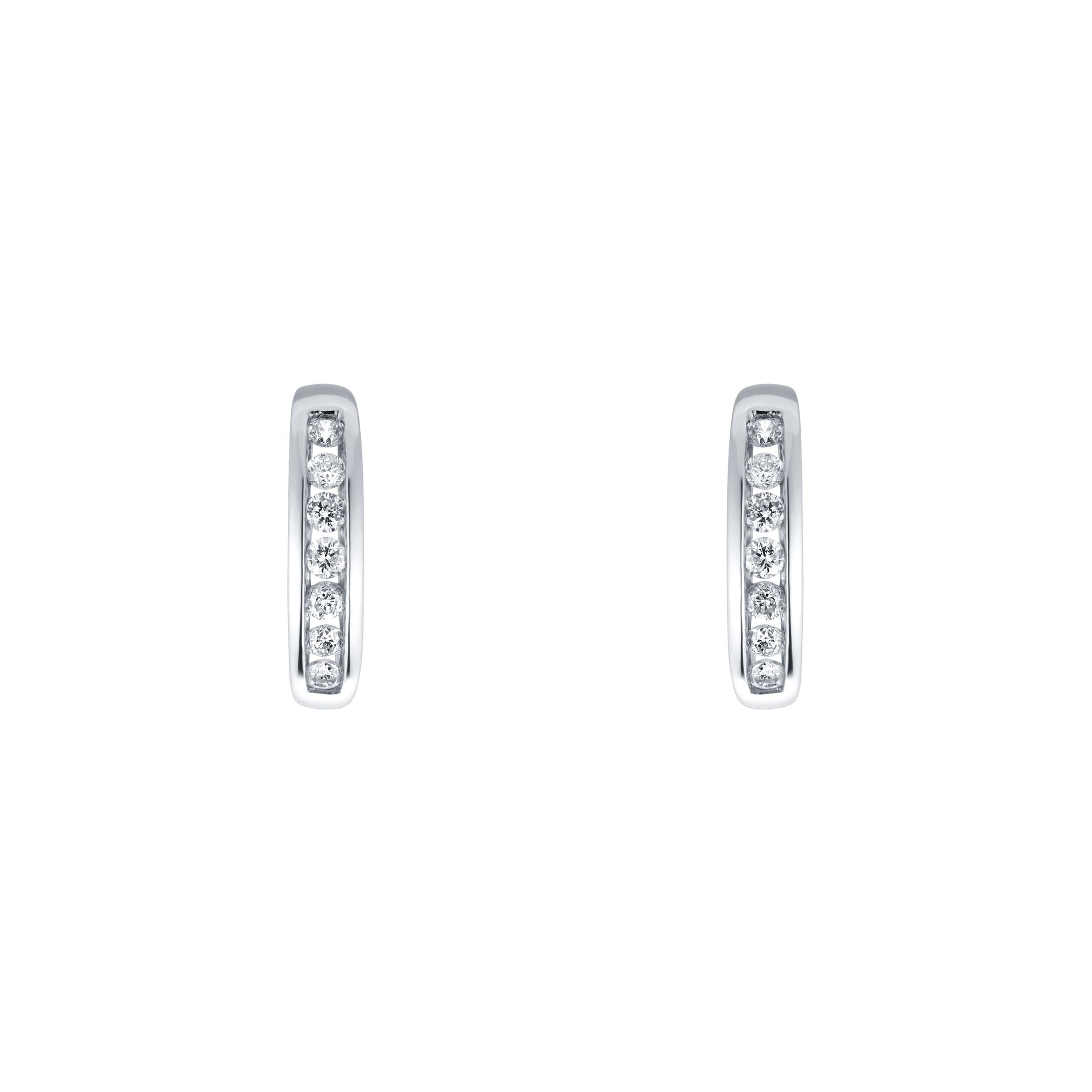 goldsmiths diamond hoop earrings