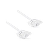 Goldsmiths 9ct White Gold 0.28cttw Marquise Diamond Stud Earrings