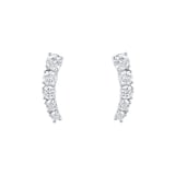 Mappin & Webb Libretto 18ct White Gold 0.48cttw Diamond Climber Earrings