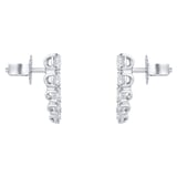 Mappin & Webb Libretto 18ct White Gold 0.48cttw Diamond Climber Earrings