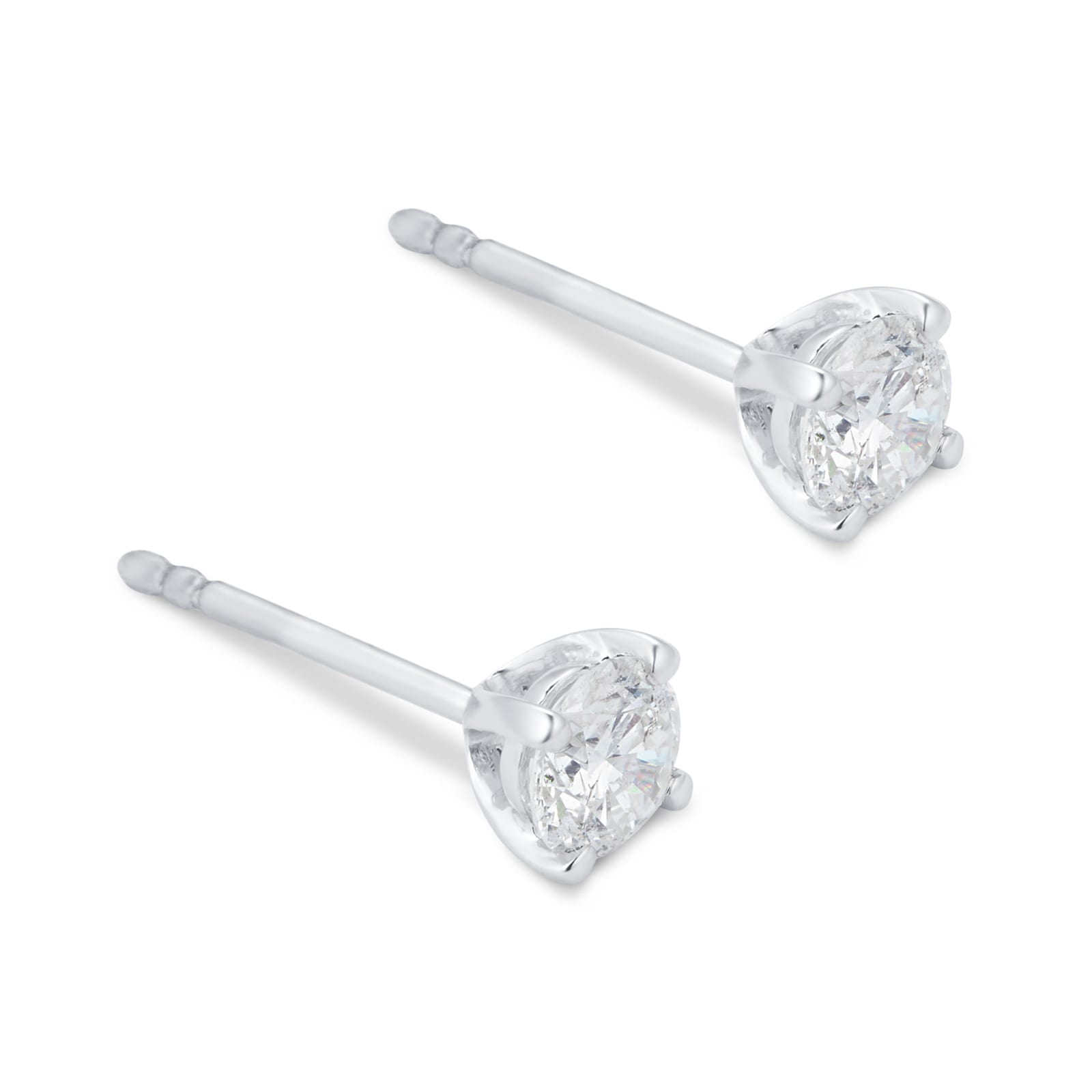Goldsmiths 18ct White Gold 0.60cttw Solitaire Stud Earrings