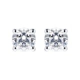 Mappin&Webb 18ct White Gold 1cttw Diamond Solitaire Stud Earrings