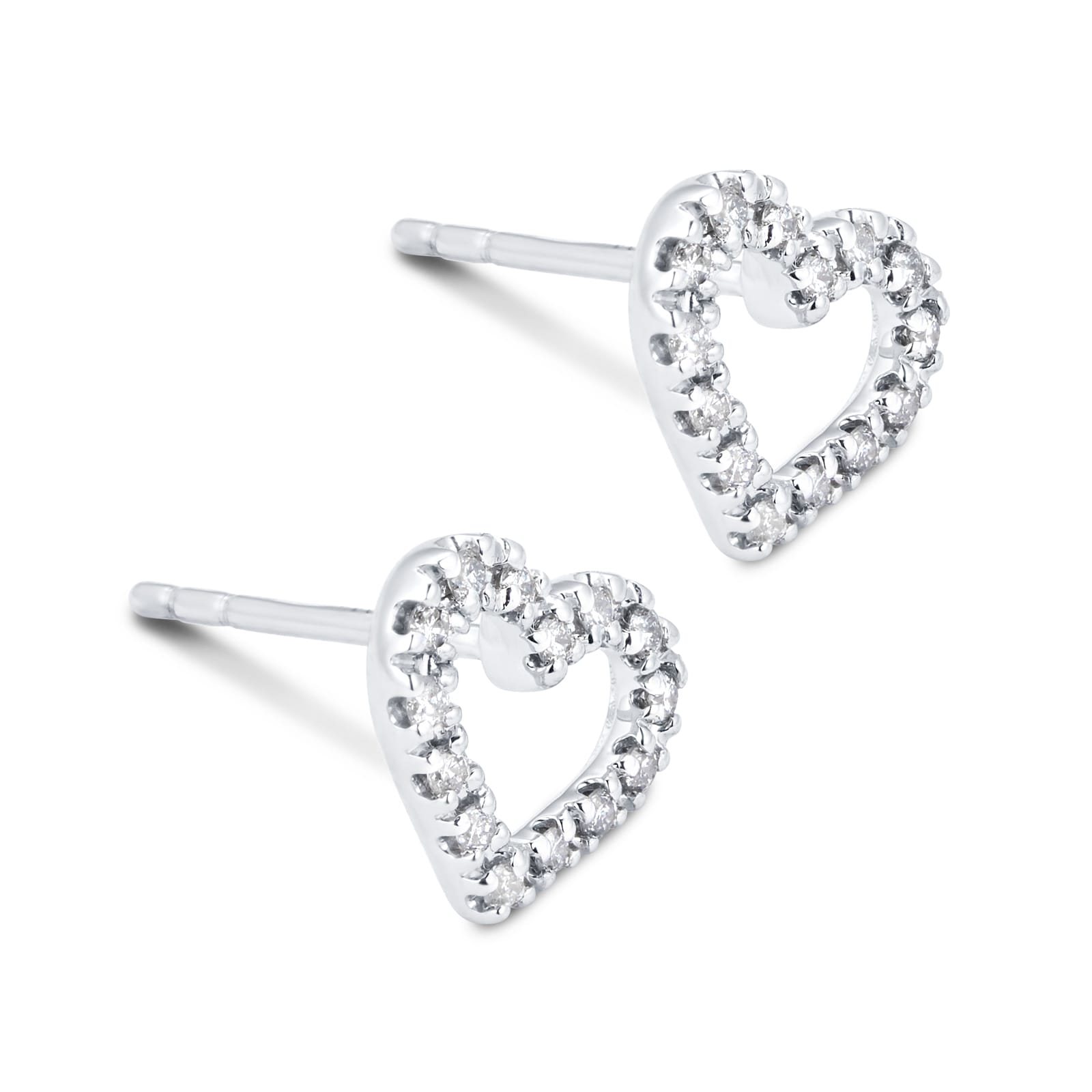 goldsmiths heart earrings