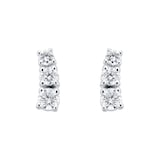 Goldsmiths 9ct White Gold 0.30cttw Climber Stud Earrings